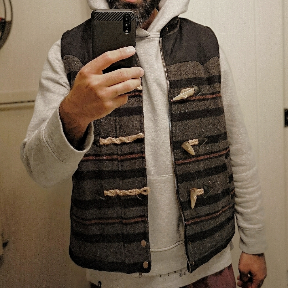Wool Winter Vest sz L